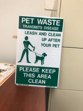 Pet Waste signs