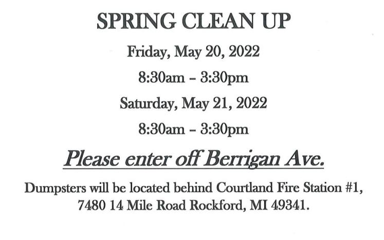 spring clean up flyer