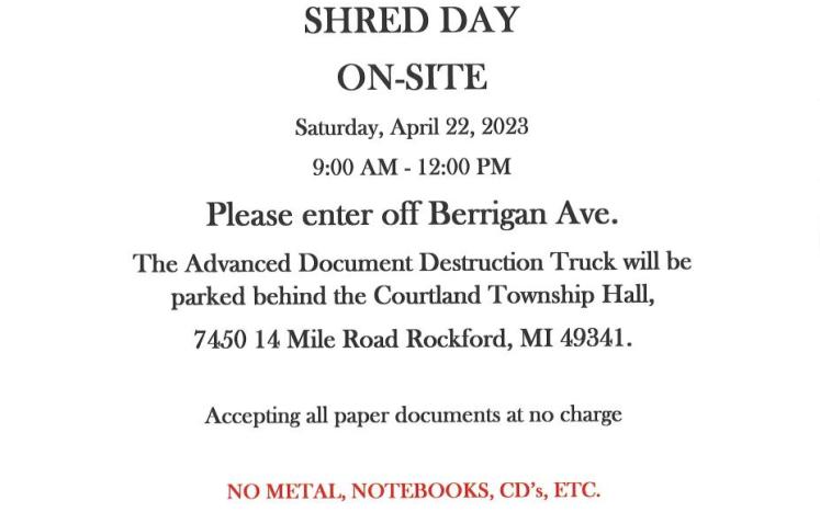 Shred day poster