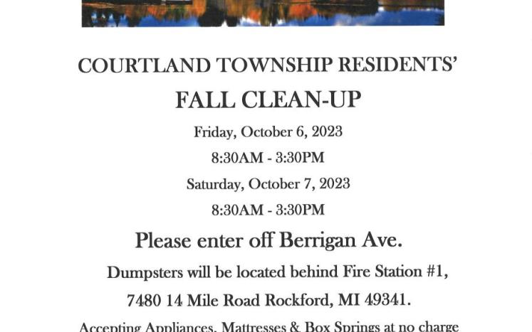 fall clean up poster