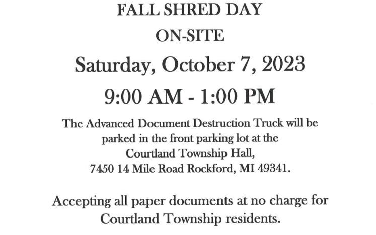 fall shred day poster