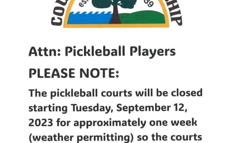 pickleball court resurface poster